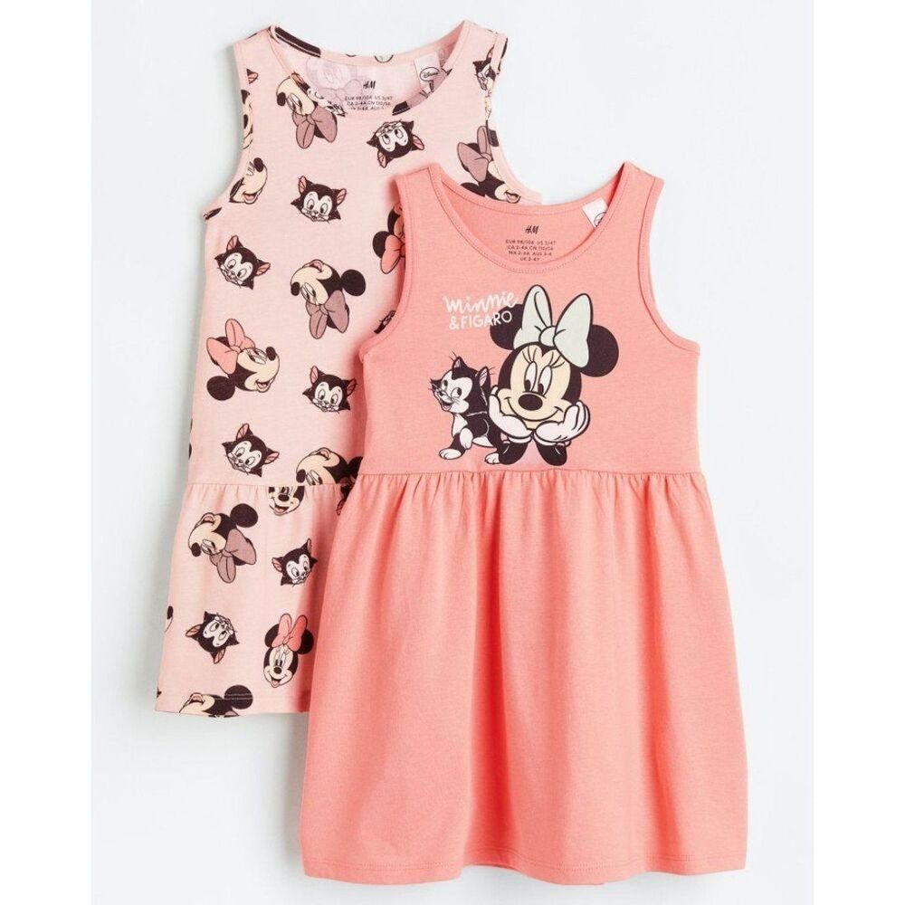 H&M x Disney Girls Minnie Mouse & Figaro Dress Set Size 6x NEW with Tags